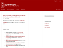 Tablet Screenshot of journal.transformativeworks.org